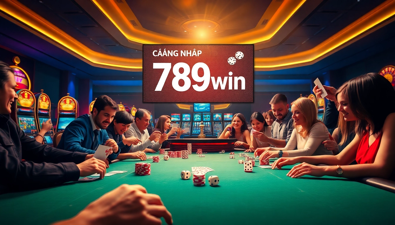 Experience the thrill of gambling as you đăng nhập 789win to play poker with vibrant chips and cards.